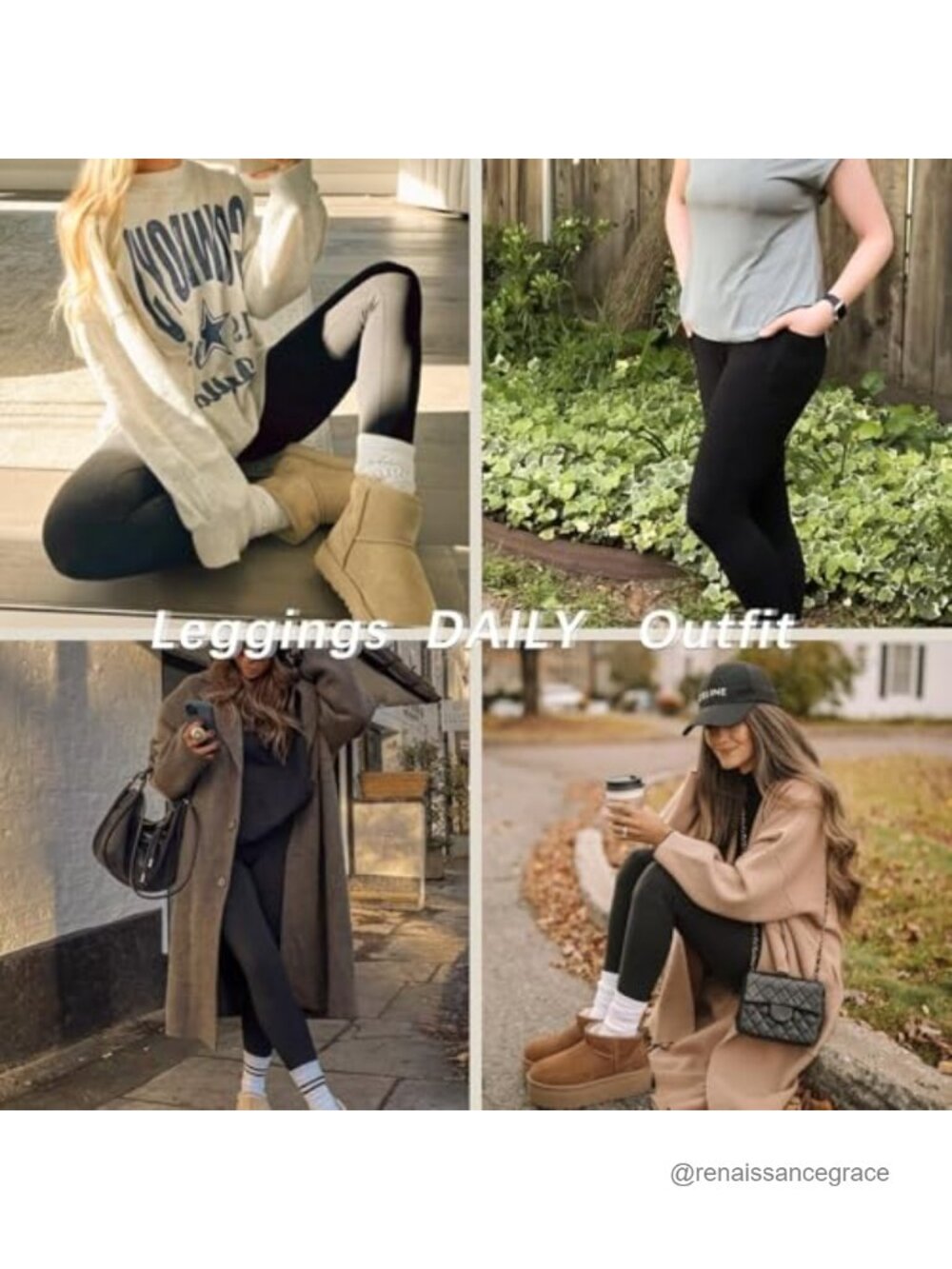 4 Pack Buttery Soft High Waisted Tummy Control Yoga Leggings Athletic